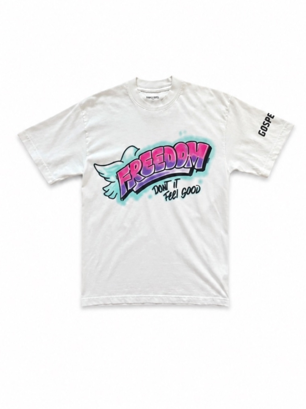 Simple Gospel Justin Bieber Graphic Air Brush Short Sleeve T Shirt Small Nwot!
